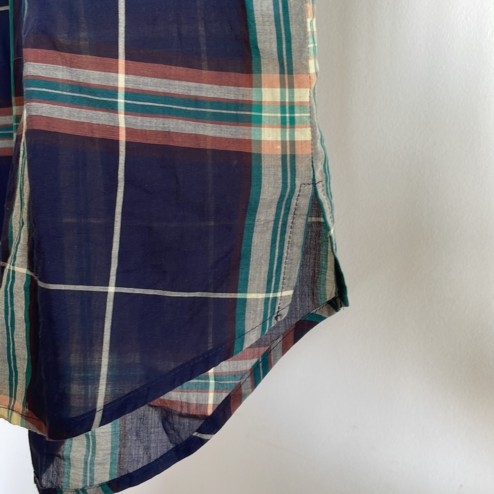 Madewell Navy Blue Lightweight Button Up - Picture 4 of 5